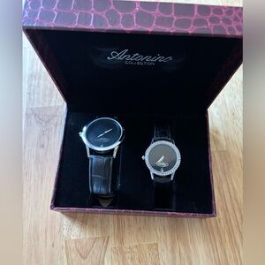 New in Box Antonio his and her watch set.